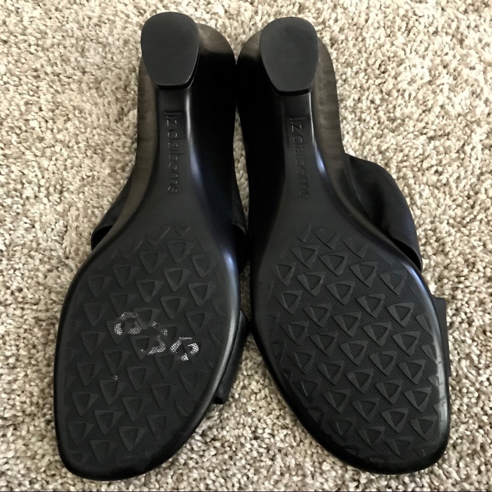 EUC Liz Claiborne Leather Wedge Sandals, Size 9M. - Picture 7 of 8